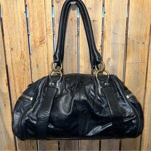 Banana Republic Black Leather Satchel